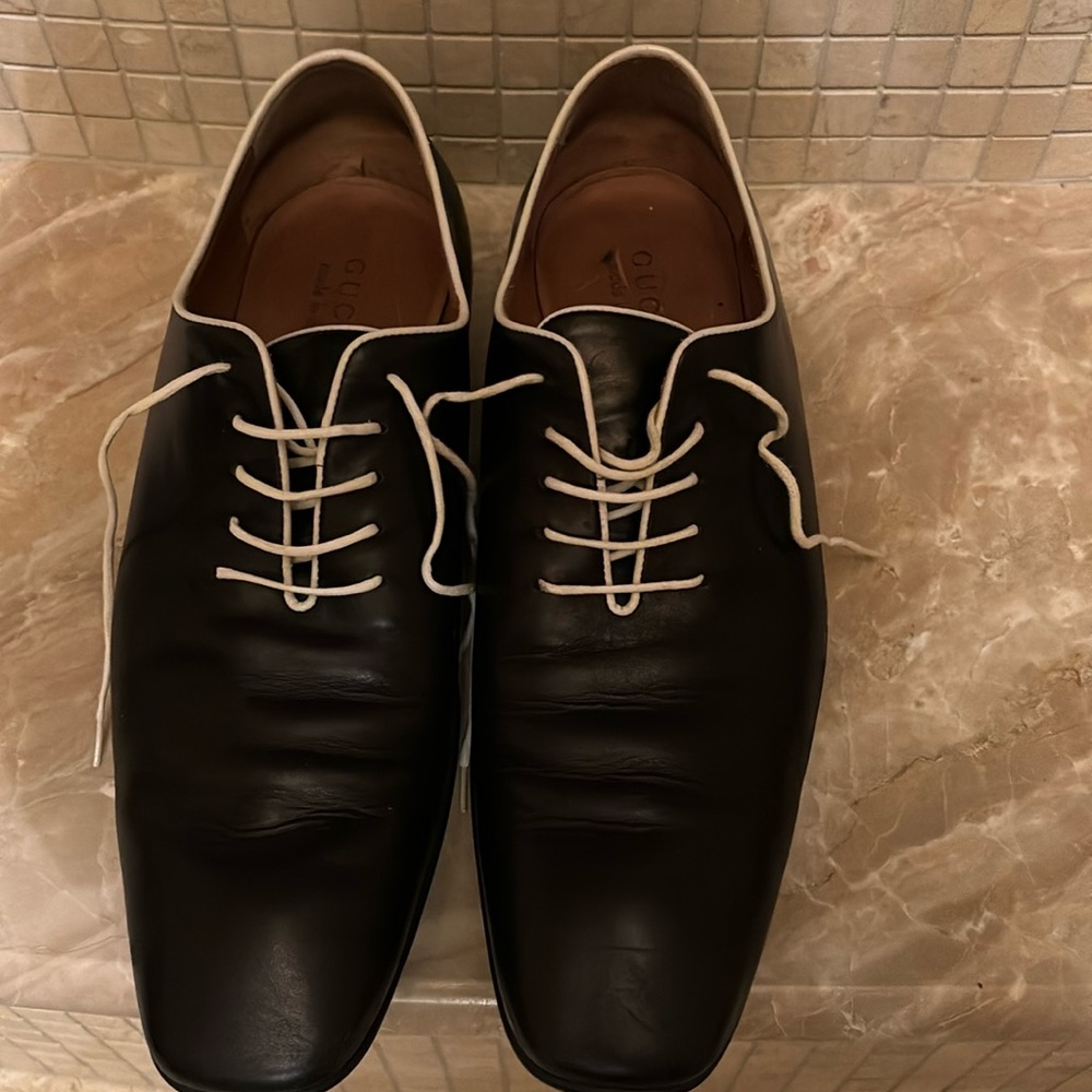Black Gucci Dress Shoes Size 42
